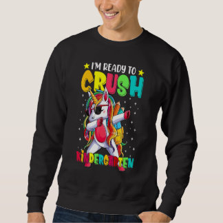 Crush Kindergarten Dabbing Unicorn Back To School  Trui