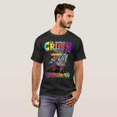 Crush Kindergarten Dinosaur Monster Truck Back to  T-shirt (Voorkant volledig)