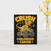 Crush Kinderkanker Bewustzijn Kinder Jongens Meisj Kaart (Gele Bloem)