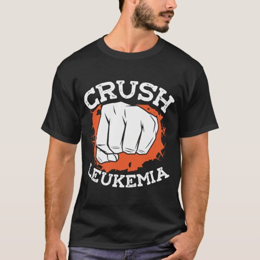 Crush Leukemie Chemotherapie Leukemie Bewustheid T-shirt (Voorkant)