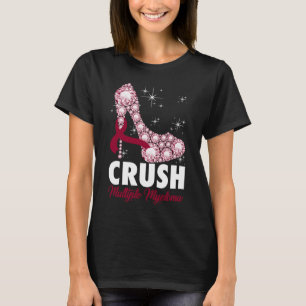 Crush Multiple Myeloma Awareness High Heel Warrior T-shirt