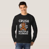Crush Multiple Sclerosis Orange Multiple Sclerosis T-shirt (Voorkant volledig)