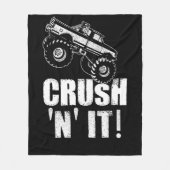 Crush N IT Monster Truck Jam Fleece Deken (Voorkant)