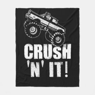 Crush N IT Monster Truck Jam Fleece Deken