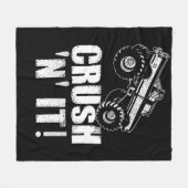 Crush N IT Monster Truck Jam Fleece Deken (Voorkant (Horizontaal))