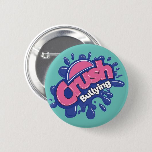 Crush Pesten Ronde Button 5,7 Cm (Voorkant /achterkant)