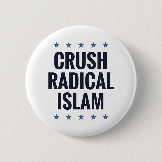 Crush Radicale Islam Ronde Button 5,7 Cm (Voorkant)