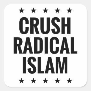 Crush Radicale Islam Vierkante Sticker