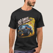  Crushed 100 Days of School Monster Truck Shirt Bo (Voorkant)