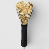 Crushed Golden Folds Golfheadcover (Voorkant)