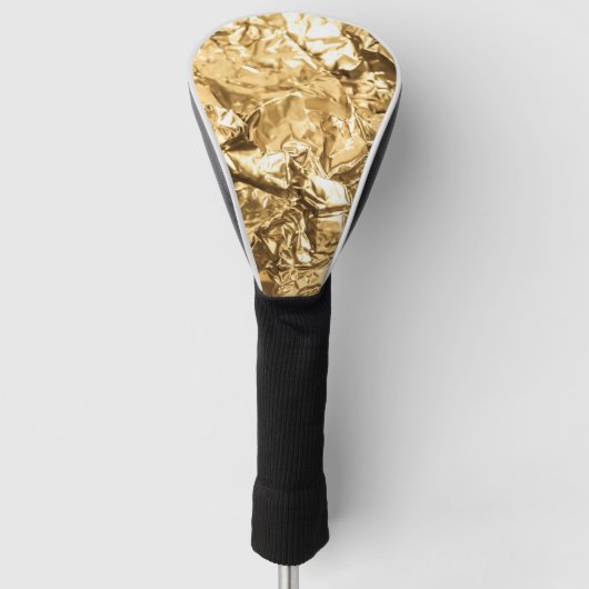 Crushed Golden Folds Golfheadcover (Voorkant)