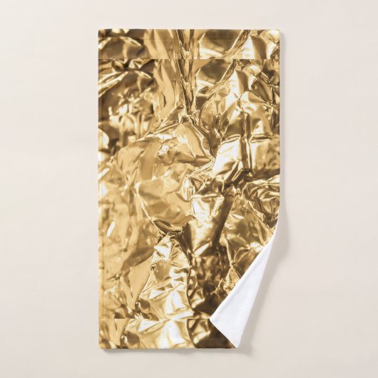 Crushed Golden Folds Handdoek (Handdoek)