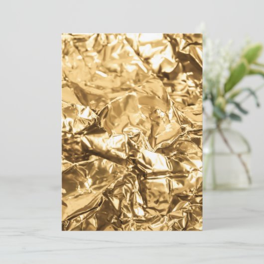 Crushed Golden Folds Kaart (Staand voorkant)