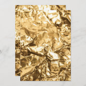 Crushed Golden Folds Kaart (Voorkant / Achterkant)