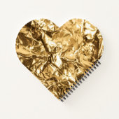 Crushed Golden Folds Notitieboek (Achterkant)