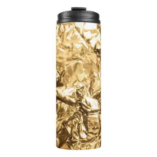 Crushed Golden Folds Thermosbeker (Voorkant)
