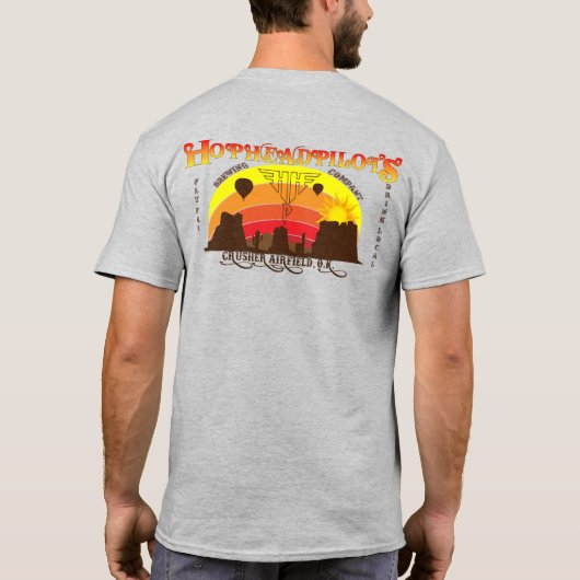 Crusher Airfield, OK T-shirt (Achterkant)