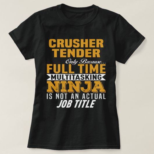 Crusher Tender T-shirt (Design voorkant)