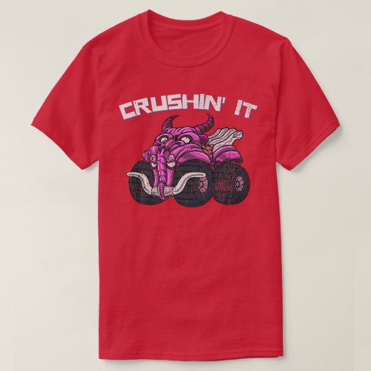 Crushin' Goblin Monster Truck  Retro 249 T-shirt (Design voorkant)