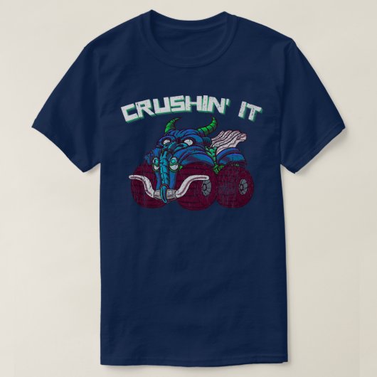 Crushin' Goblin Monster Truck  Retro 251 T-shirt (Design voorkant)
