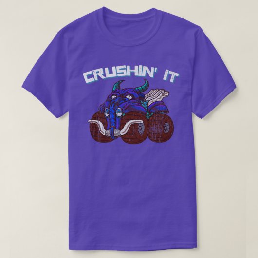Crushin' Goblin Monster Truck  Retro T-shirt (Design voorkant)
