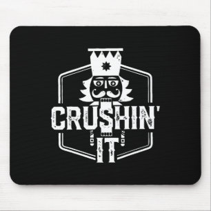 Crushin' It Notenkraker Noten Xmas Merry Christmas Muismat