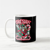 Crushin' It Notenkraker Xmas Funny Christmas Manne Koffiemok (Links)