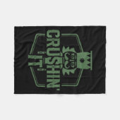 Crushin' It Nutcracker Christmas Xmas Fleece Deken (Voorkant (Horizontaal))