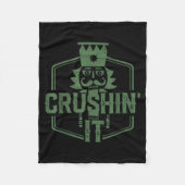 Crushin' It Nutcracker Christmas Xmas  Fleece Deken (Voorkant)