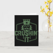 Crushin' It Nutcracker Christmas Xmas  Kaart (Gele Bloem)