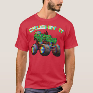 Crushin' Monster Truck  Retro 267 T-shirt