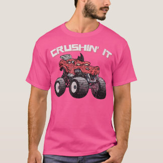 Crushin' Monster Truck  Retro 268 T-shirt