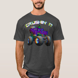 Crushin' Monster Truck  Retro 274 T-shirt