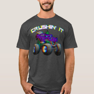 Crushin' Monster Truck  Retro 274 T-shirt