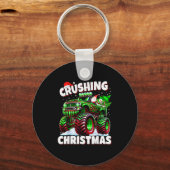 Crushing Christmas Truck For Boys Kids Holiday  Sleutelhanger (Voorkant)