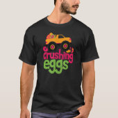 Crushing Eggs Monster Truck  Happy Easter B T-shirt (Voorkant)