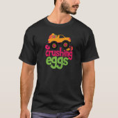 Crushing Eggs Monster Truck  Happy Easter B T-shirt (Voorkant)