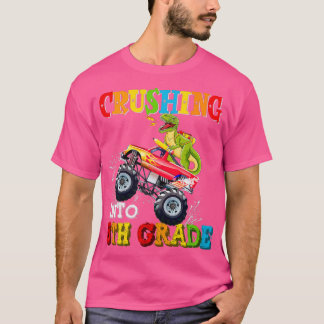 Crushing in Kindergarten Monster Truck Dinosaur T-shirt