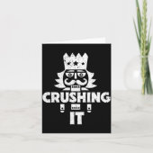 Crushing It Nutcracker Funny Retro Christmas Festi Kaart (Voorkant)