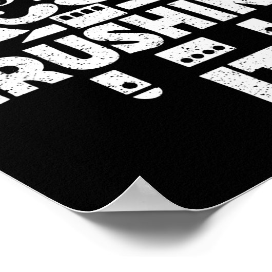 Crushing It Nutcracker Funny Retro Christmas Festi Poster (Hoek)