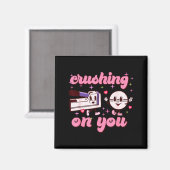 Crushing On You Peds Cu Rn Aid Rn Nurse Valentines Magneet (Voorkant / Achterkant)