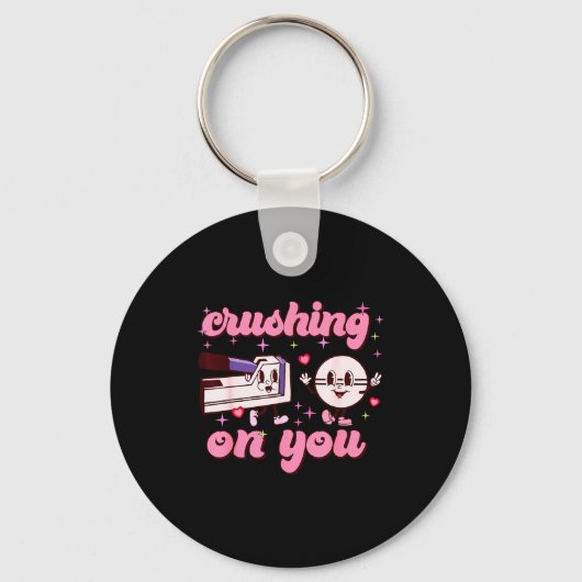 Crushing On You Peds Cu Rn Aid Rn Nurse Valentines Sleutelhanger (Voorkant)