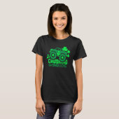 Crushing Shamrocks Monster Truck Irish St Patrick T-shirt (Voorkant volledig)