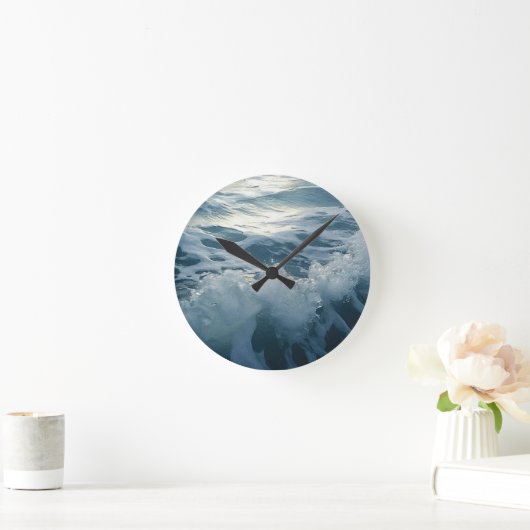Crushing Waves thema Schilderen Ronde Klok (Huis)