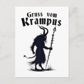 Cruss Vom Krampus Kerstmis Xmas Duivel Griezelen Uitnodiging Briefkaart (Voorkant)