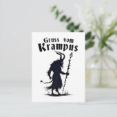 Cruss Vom Krampus Kerstmis Xmas Duivel Griezelen Uitnodiging Briefkaart (Staand voorkant)