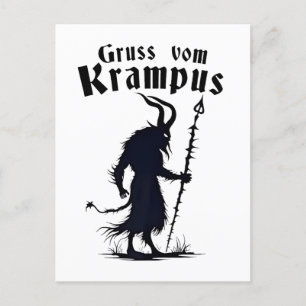 Cruss Vom Krampus Kerstmis Xmas Duivel Griezelig Uitnodiging Briefkaart
