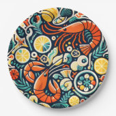 Crustaceans Paper Party Bord (Voorkant)
