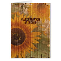 crustisch karton - zonnebloembruiloft