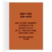 crustisch karton - zonnebloembruiloft (Binnen (Rechts))